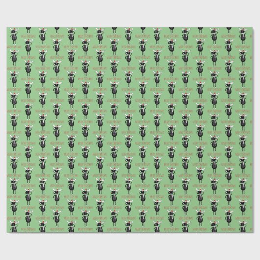 Patroon voor kerstmis cadeaupapier (Vlak)