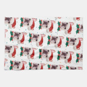 Patroon voor kerstmis met borstbreed theedoek (Horizontaal)