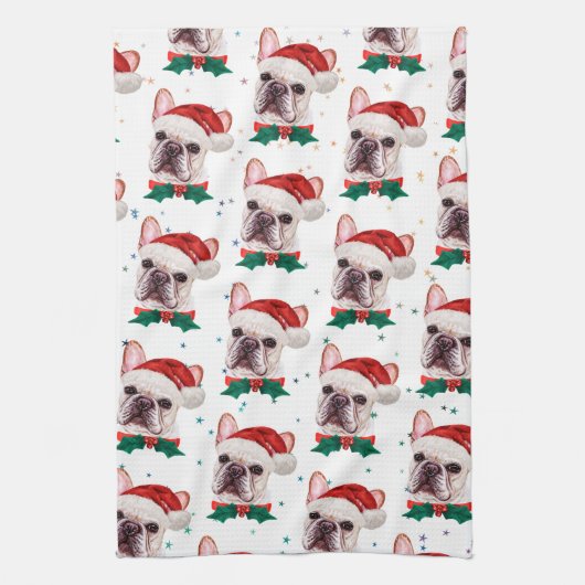 Patroon voor kerstmis met borstbreed theedoek (Verticaal)