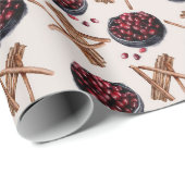 Patroon voor kersttraktaties cadeaupapier (Rol Hoek)