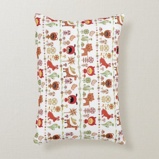 Patroon voor kinderen en dieren accent kussen (Voorkant(Verticaal))