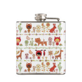 Patroon voor kinderen en dieren heupfles (Achterkant)