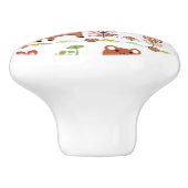 Patroon voor kinderen en dieren keramische knop (Zijkant)