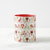 Patroon voor kinderen en dieren mok (Midden)