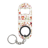 Patroon voor kinderen en dieren sleutelhanger flessenopener (Voorkant)