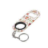 Patroon voor kinderen en dieren sleutelhanger flessenopener (Achterkant Gekanteld)