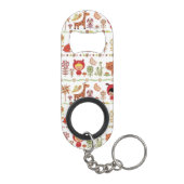 Patroon voor kinderen en dieren sleutelhanger flessenopener (Achterkant)