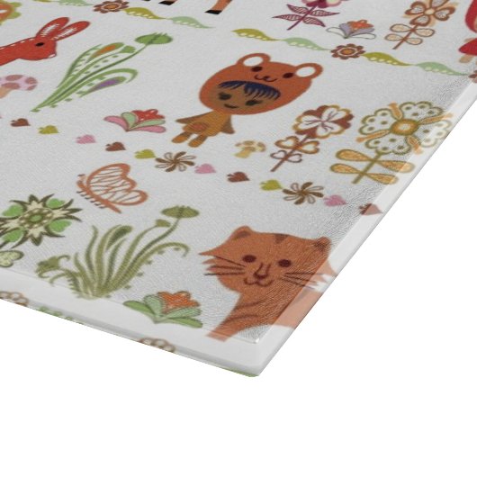 Patroon voor kinderen en dieren snijplank (Hoek)