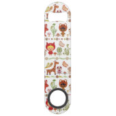 Patroon voor kinderen en dieren speed flessenopener (Achterkant)