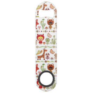 Patroon voor kinderen en dieren speed flessenopener