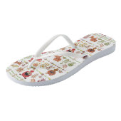 Patroon voor kinderen en dieren teenslippers (Schuin)