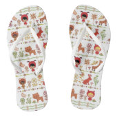 Patroon voor kinderen en dieren teenslippers (Voetbed)