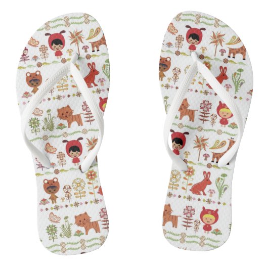 Patroon voor kinderen en dieren teenslippers (Voetbed)