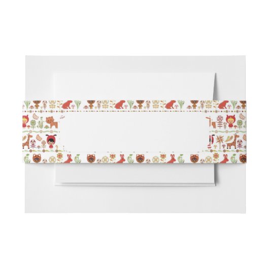 Patroon voor kinderen en dieren uitnodigingen wikkel (Voorkant Voorbeeld)