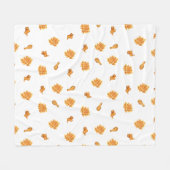 Patroon voor kippen en wafels fleece deken (Voorkant (Horizontaal))