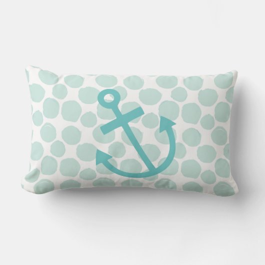 Patroon voor kleine scheepvaartsachtige Stippen Kussen (Voorkant)