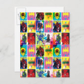 Patroon voor kleurcode Batman 2 Briefkaart (Voorkant / Achterkant)