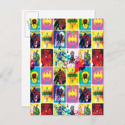 Patroon voor kleurcode Batman 2 Briefkaart (Voorkant / Achterkant)