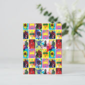 Patroon voor kleurcode Batman 2 Briefkaart (Staand voorkant)