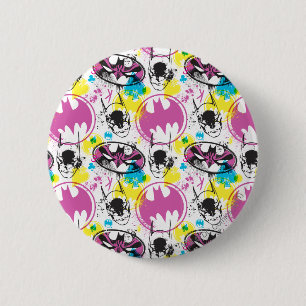 Patroon voor kleurcode Batman 3 Ronde Button 5,7 Cm