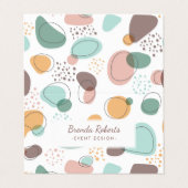 Patroon voor kleuropbrengsten van plakken visitekaartje (Buitenkant ongevouwen)