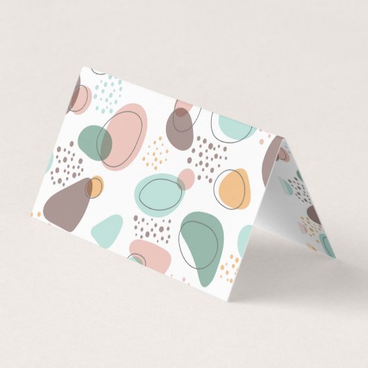 Patroon voor kleuropbrengsten van plakken visitekaartje (Achterkant)