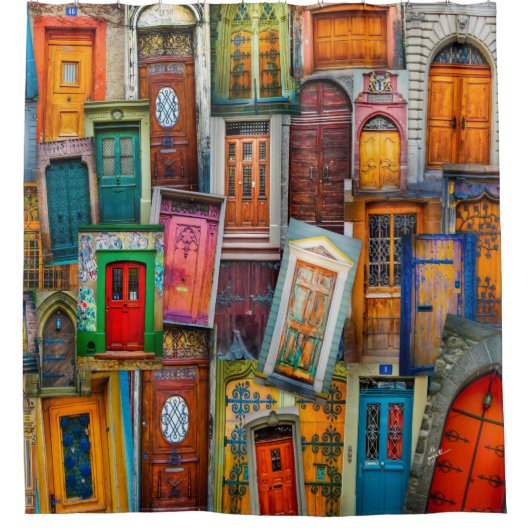  patroon voor kleuropslag douchegordijn (Voorkant)