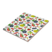 Patroon voor kleurrijke bessen tegeltje (Zijkant)