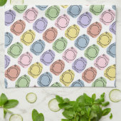 Patroon voor kleurrijke Borden Theedoek (Gevouwen)