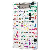 Patroon voor kleurrijke dieren #3 klembord (Links)