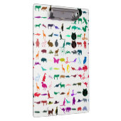 Patroon voor kleurrijke dieren #3 klembord (Rechts)