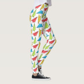 Patroon voor kleurrijke papieren vliegtuigen leggings (Rechts)