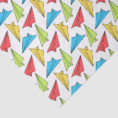 Patroon voor kleurrijke papieren vliegtuigen tissuepapier (Detail)