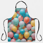 Patroon voor kleurrijke partijballons schort (Voorkant)