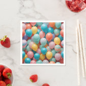 Patroon voor kleurrijke partijballons servet (Insitu)