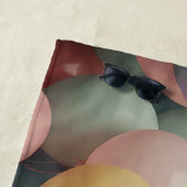 Patroon voor kleurrijke partijballons strandlaken (In situ)