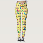 Patroon voor kleurrijke rolblades leggings (Voorkant)