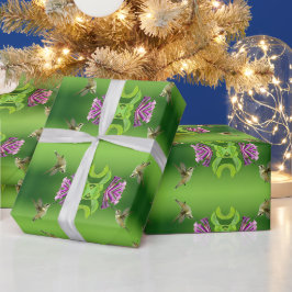 Patroon voor koeienvogels, verpakkingspapier cadeaupapier