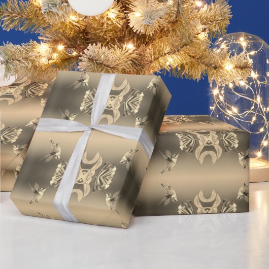 Patroon voor koeienvogels, verpakkingspapier cadeaupapier (Feestdagen)