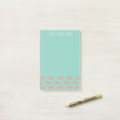 Patroon voor koraal- en mestpaarden post-it® notes (Op bureau)