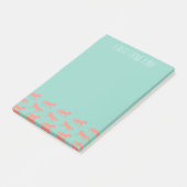Patroon voor koraal- en mestpaarden post-it® notes (Schuin)