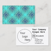 Patroon voor licht en donker poolwater visitekaartje (Voorkant / Achterkant)