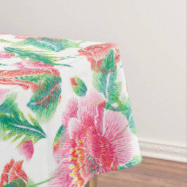 Patroon voor licht roze bruine bloemen tafelkleed