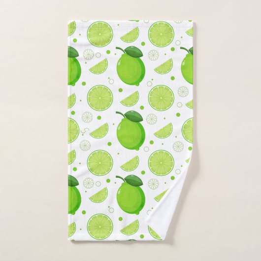 Patroon voor limoen- en Limoen Bad Handdoek (Handdoek)