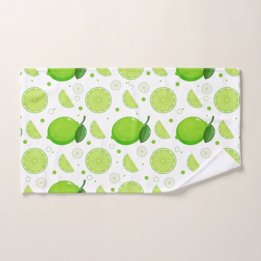 Patroon voor limoen- en Limoen Bad Handdoek (Handdoek)
