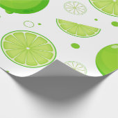 Patroon voor limoen- en Limoen Cadeaupapier (Hoek)