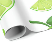 Patroon voor limoen- en Limoen Cadeaupapier (Rol Hoek)