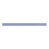 Patroon voor marineblauw en witte diagonale strepe grosgrain lint (Voorkant)