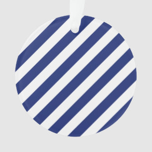 Patroon voor marineblauw en witte diagonale strepe ornament