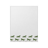 Patroon voor marinesoorten en Hunter Galloping Hor Notitieblok (Linkerzijde)